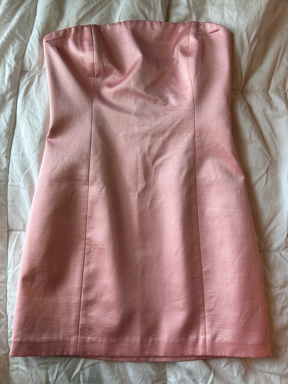 Strapless Pink Mini Dress